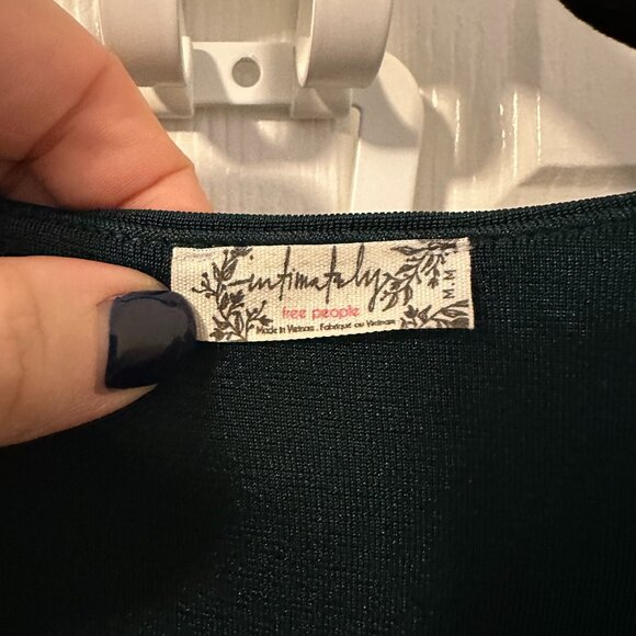 Free People Intimately Turnt Bodysuit in Green Pine Size Medium - Picture 6 of 8